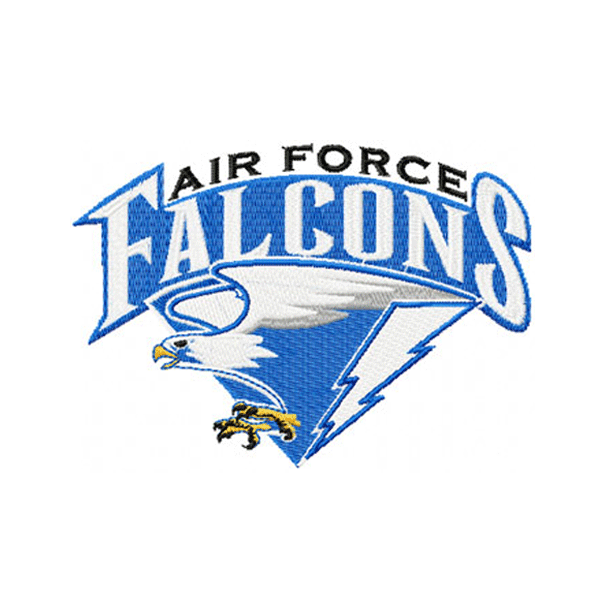 Air Force Falcons embroidery design INSTANT download, Air Force Falcons logo embroidery design INSTANT download, Air Force Falcons embroidery design