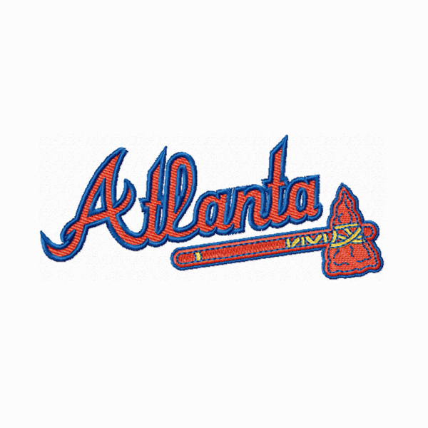 Atlanta Braves embroidery design INSTANT download, Atlanta Braves logo embroidery design INSTANT download, Atlanta Braves logo embroidery design