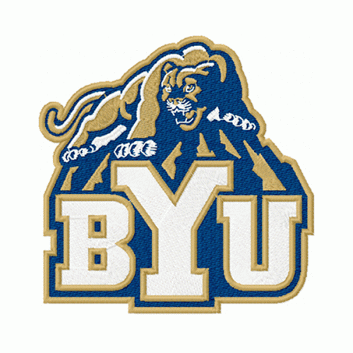 Brigham Young Cougars embroidery design INSTANT download, Brigham Young Cougars logo embroidery design INSTANT download, Brigham Young Cougars embroidery