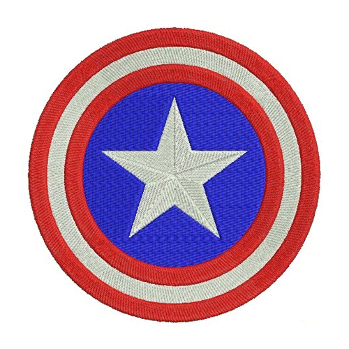 Super hero embroidery, Captain America embroidery design INSTANT download, Captain America logo embroidery design INSTANT download, Captain America logo embroidery design