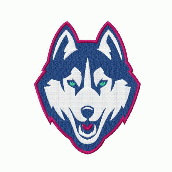 Connecticut Huskies embroidery design INSTANT download, Connecticut Huskies logo embroidery design INSTANT download, Connecticut Huskies logo embroidery