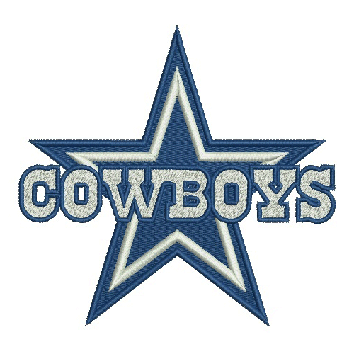 Texas Dallas Cowboys Football Logo Machine Embroidery Design You Get Both  Normal Logo and Star Log…