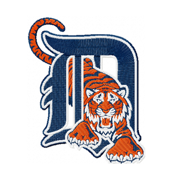 Detroit Tigers embroidery design INSTANT download, Detroit Tigers logo embroidery design INSTANT download, Detroit Tigers logo embroidery design