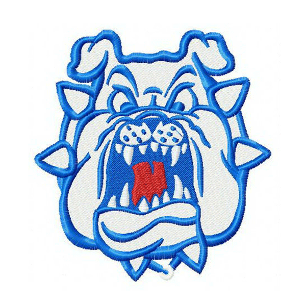 Fresno State Bulldogs embroidery design INSTANT download, Fresno State Bulldogs logo embroidery design INSTANT download, Fresno State Bulldogs embroidery