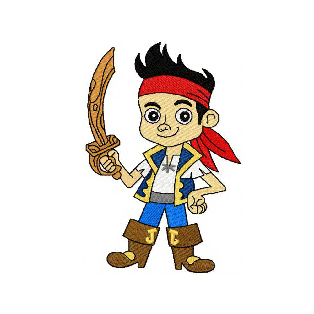 Jake Neverland Pirates Embroidery design INSTANT download