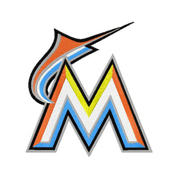 Miami Marlins embroidery design INSTANT download, Miami Marlins logo embroidery design INSTANT download, Miami Marlins logo embroidery design