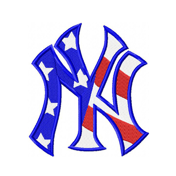 New York Yankees Flag embroidery design INSTANT download, New York Yankees Flag logo embroidery design INSTANT download, New York Yankees Flag embroidery