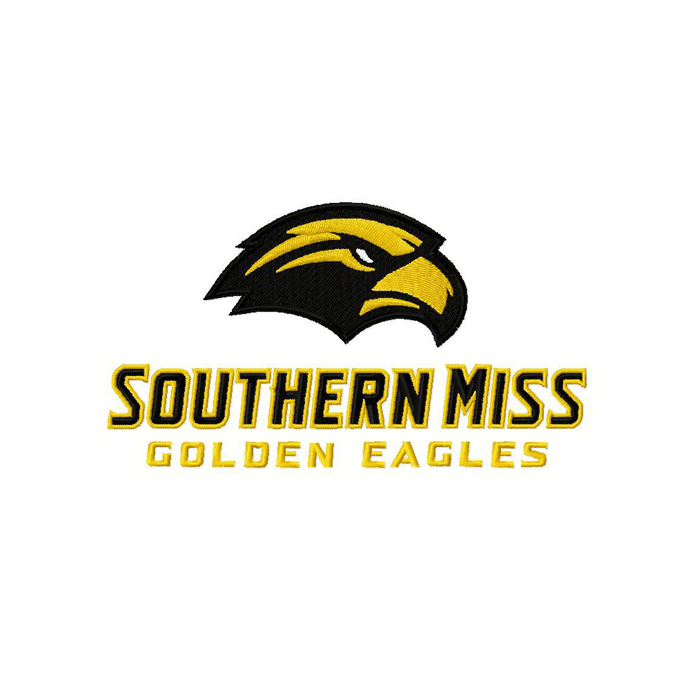 Southern Miss Golden Eagles Embroidery Design Instant Download