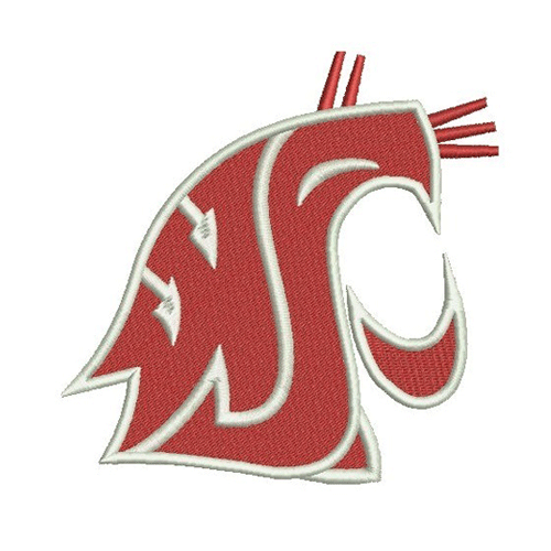 Washington State Cougars embroidery design INSTANT download, Washington State Cougars logo embroidery design INSTANT download