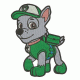 Paw Patrol Rocky embroidery design INSTANT download , Paw Patrol Rocky logo embroidery design INSTANT download, Paw Patrol Rocky embroidery design