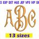 Carson Monogram Font Embroidery INSTANT download Carson Monogram Font Embroidery