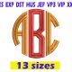 Circle Monogram Embroidery Font INSTANT download Circle Monogram Embroidery Font
