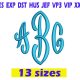 End Scroll Monogram Embroidery Font INSTANT downloadEnd Scroll Monogram Embroidery Font