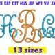 Lace Monogram Embroidery INSTANT download Lace Monogram Embroidery