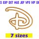 Walt Disney Applique Font Embroidery INSTANT download Walt Disney Applique Font Embroidery