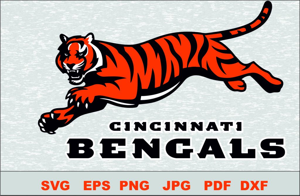 Cincinnati Bengals Layered SVG Logo Silhouette Studio Transfer Iron on ...