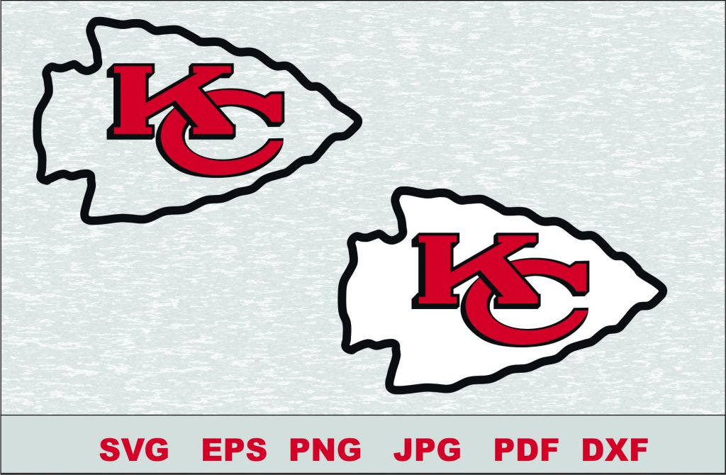 Kansas City Chiefs SVG DXF Logo Silhouette Studio Transfer Iron on Cut ...