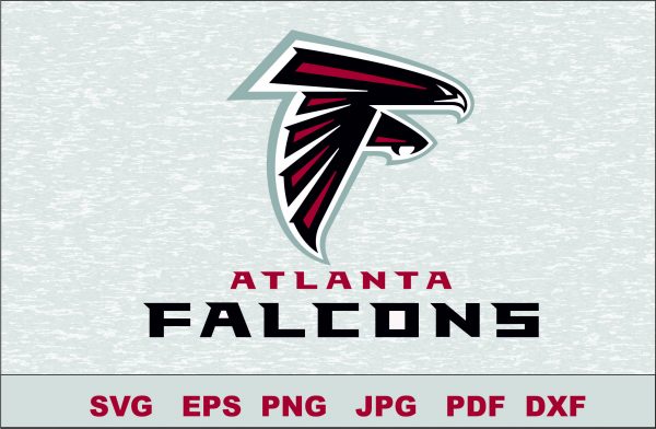 Atlanta Falcons Logo Studio Transfer Iron on Cut File Cameo Cricut Iron ...