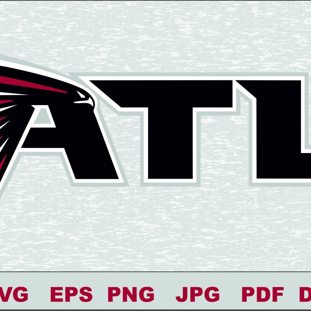 Atlanta Falcons Logo Studio Transfer Iron on Cut File Cameo Cricut Iron ...