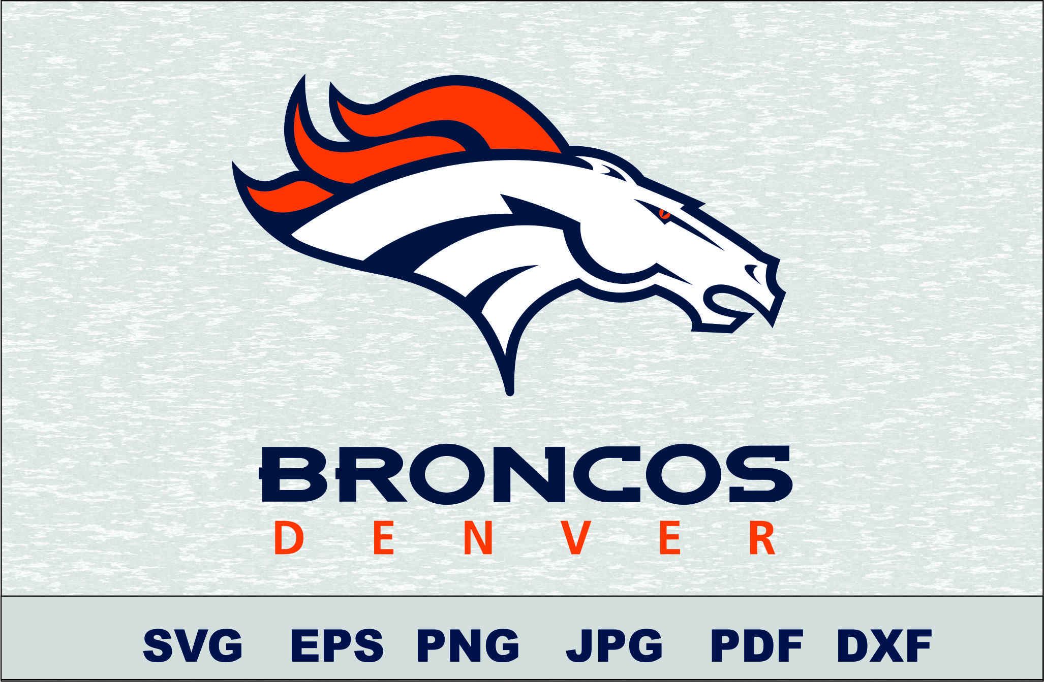 Download Denver Broncos Svg Dxf Logo Silhouette Studio Transfer Iron On Cut File Cameo Cricut Iron On Decal Vinyl Decal Layered Vector