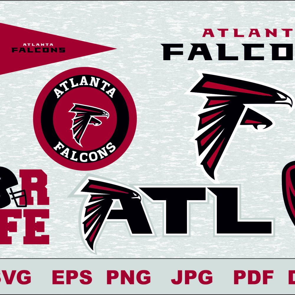 Atlanta Falcons Logo Studio Transfer Iron on Cut File Cameo Cricut Iron ...