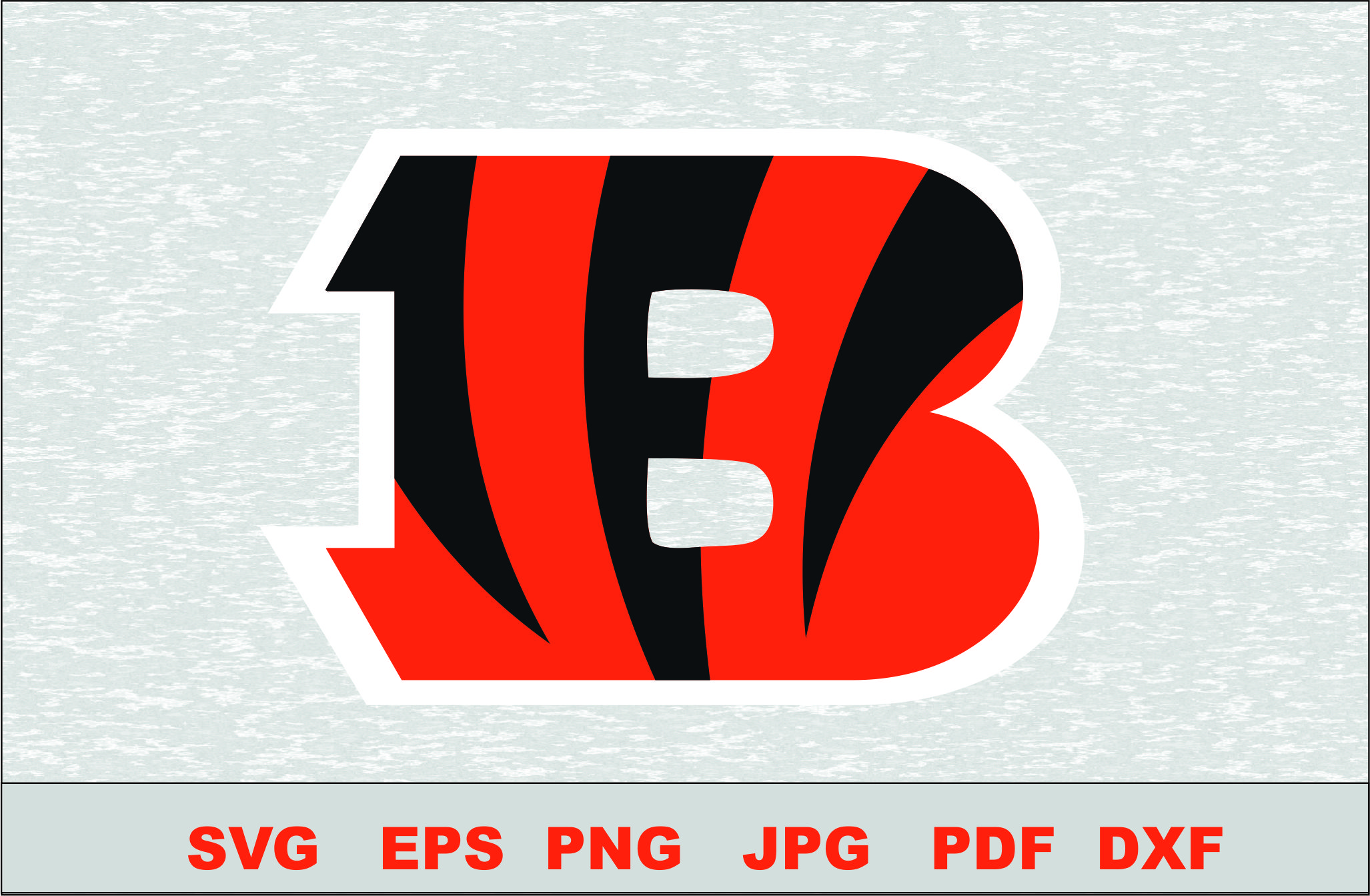 Cincinnati Bengals Layered SVG Logo Silhouette Studio Transfer Iron on Cut ...