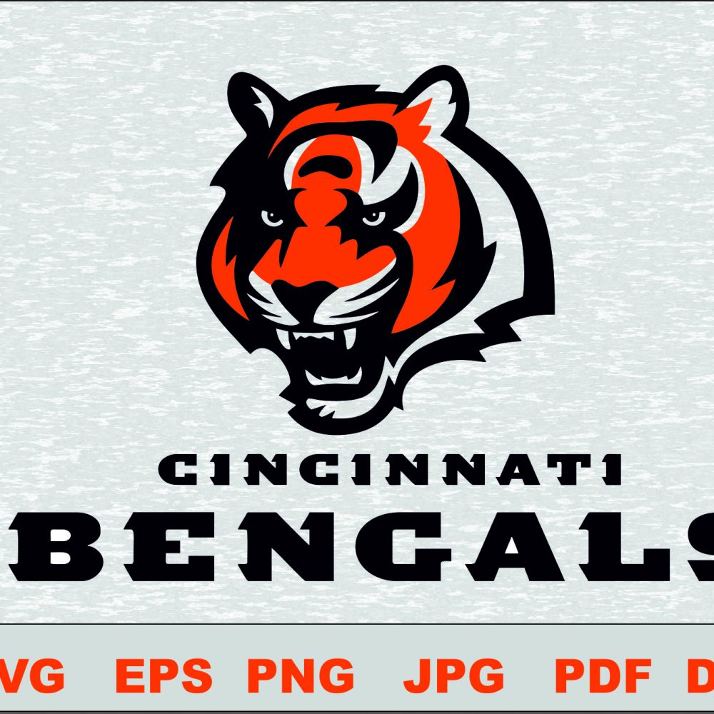 Cincinnati Bengals Layered SVG Logo Silhouette Studio Transfer Iron on ...