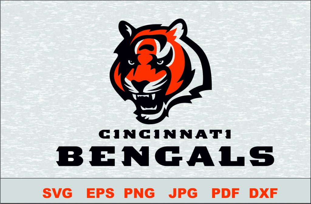 Cincinnati Bengals Layered SVG Logo Silhouette Studio Transfer Iron on ...