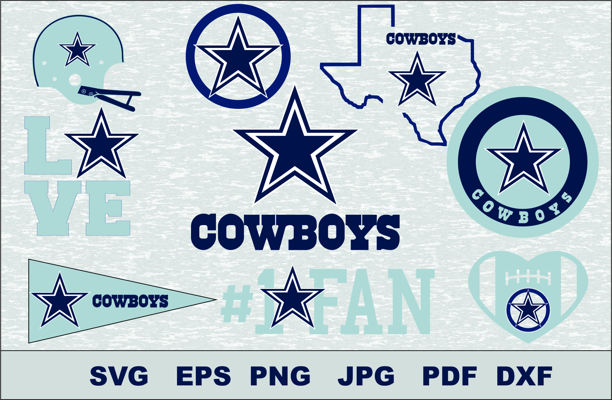 Download Dallas Cowboys SVG DXF Logo Silhouette Studio Cameo Cricut ...