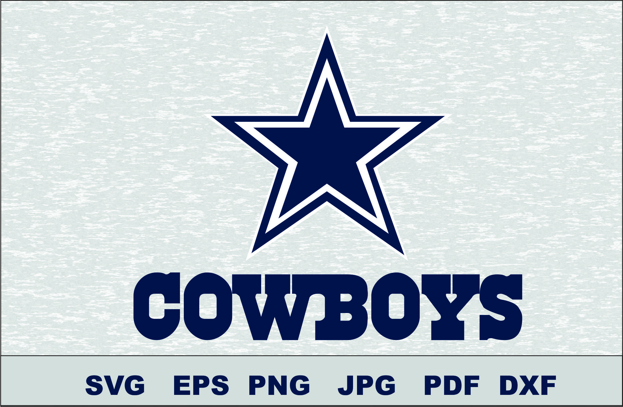 Dallas Cowboys Svg Dxf Logo Silhouette Studio Cameo Cricut Design Template Stencil Vinyl Decal Tshirt Transfer Iron On Layered Vector