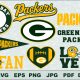 Green Bay Packers Silhouette Studio Transfer Iron on Cut File Cameo Cricut Iron on decal Vinyl decal Layered Vector