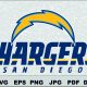 San Diego Chargers SVG DXF logo Silhouette Studio Transfer Iron on Cut File Cameo Cricut Iron on decal Vinyl decal Layered Vector