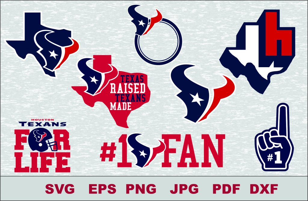 Houston Texans Svg Dxf Logo Silhouette Studio Transfer Iron On Cut File