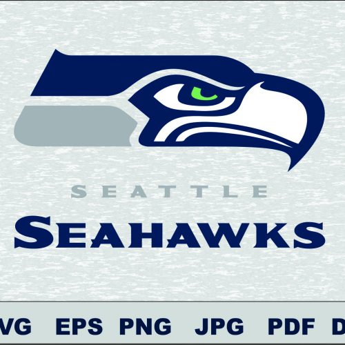 Seattle Seahawks SVG DXF Logo Silhouette Studio Transfer Iron on Cut File Cameo Cricut Iron on decal Vinyl decal Layered Vector