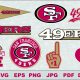 49ers svg, 49ers cut files, 49ers vector, 49ers T-shirt design, 49ers circut, 49ers silhouette cameo, 49ers Layered, 49ers Transfer Iron, 49ers Cameo Cricut,