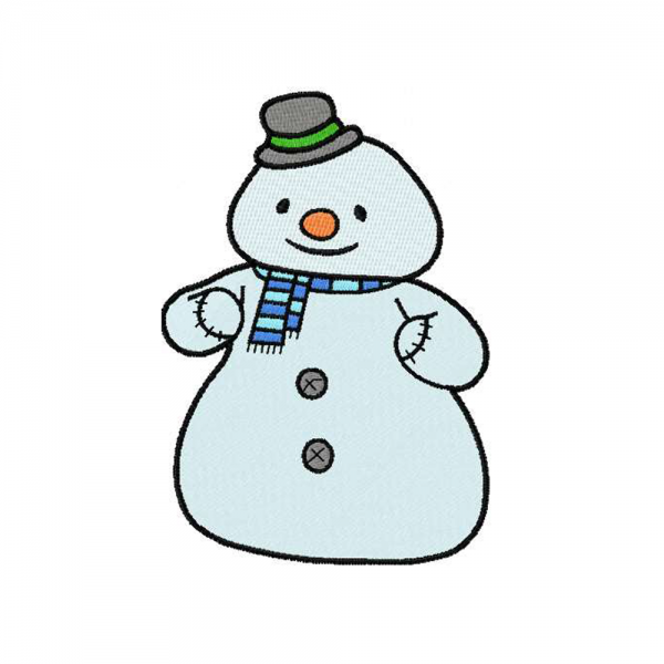 Snowman embroidery design INSTANT download - Multzone